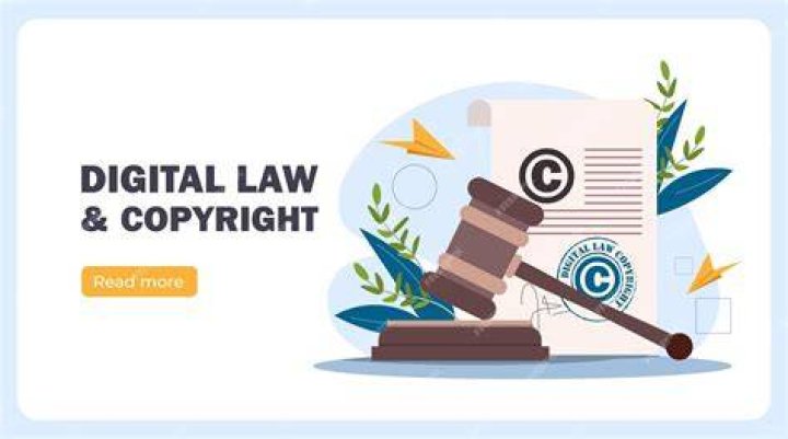 Copyright law and digital streaming concept