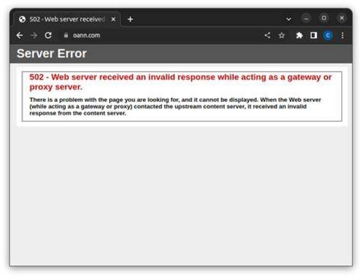 Service outage status